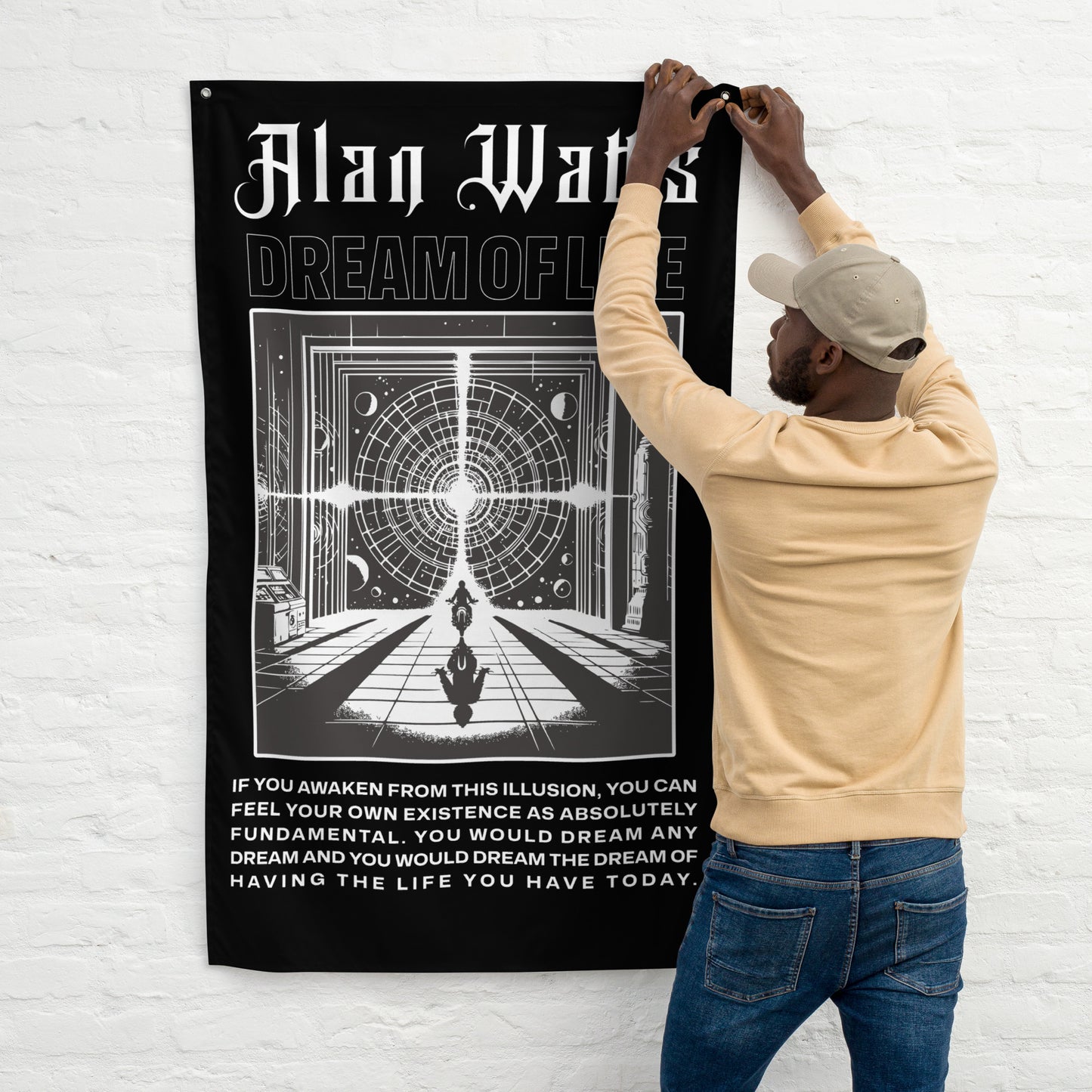 Alan Watts Dream of Life Flag