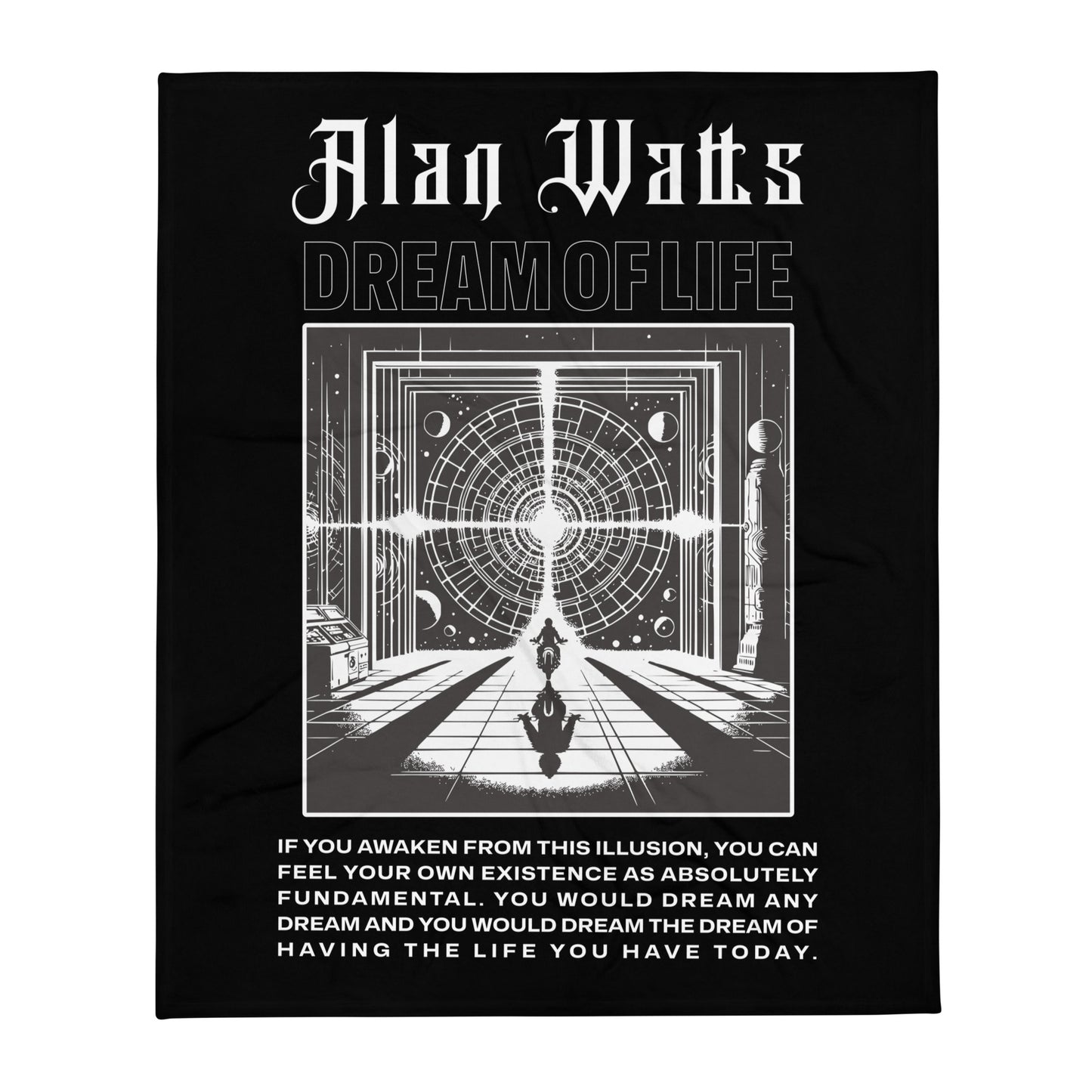 Alan Watts Fleece Blanket