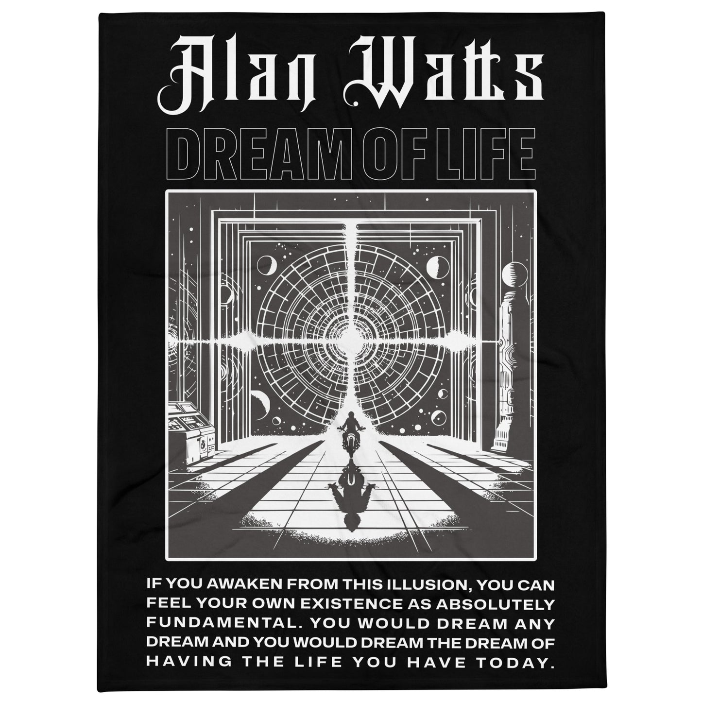 Alan Watts Fleece Blanket