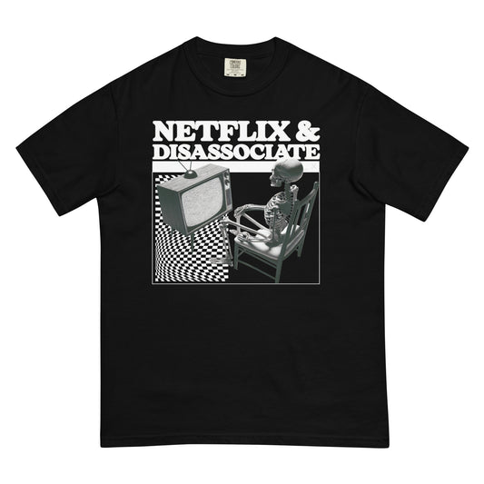 NETFLIX AND CHILL DOUBLE SIDED - HEAVYWEIGHT TEE